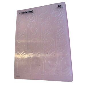 Cricut Cuttlebug 5x7 Swirl Lines Embossing Folder For Crafts & Scrapbooking